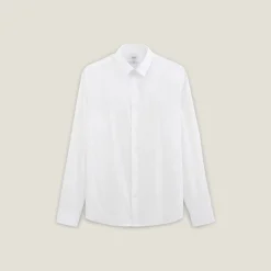 Best Slim effen hemd in gerecyclede polyamide Formele Overhemden|Overhemd