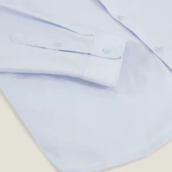 Discount Slim effen hemd in gerecyclede polyamide Formele Overhemden|Overhemd