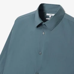 Shop Slim effen hemd in gerecyclede polyamide Formele Overhemden|Overhemd