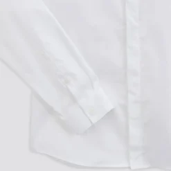 Outlet Slim effen hemd in satijnkatoen Formele Overhemden|Overhemd