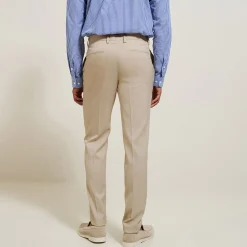 Fashion Slim effen kostuumbroek Kostuumbroek|Broek