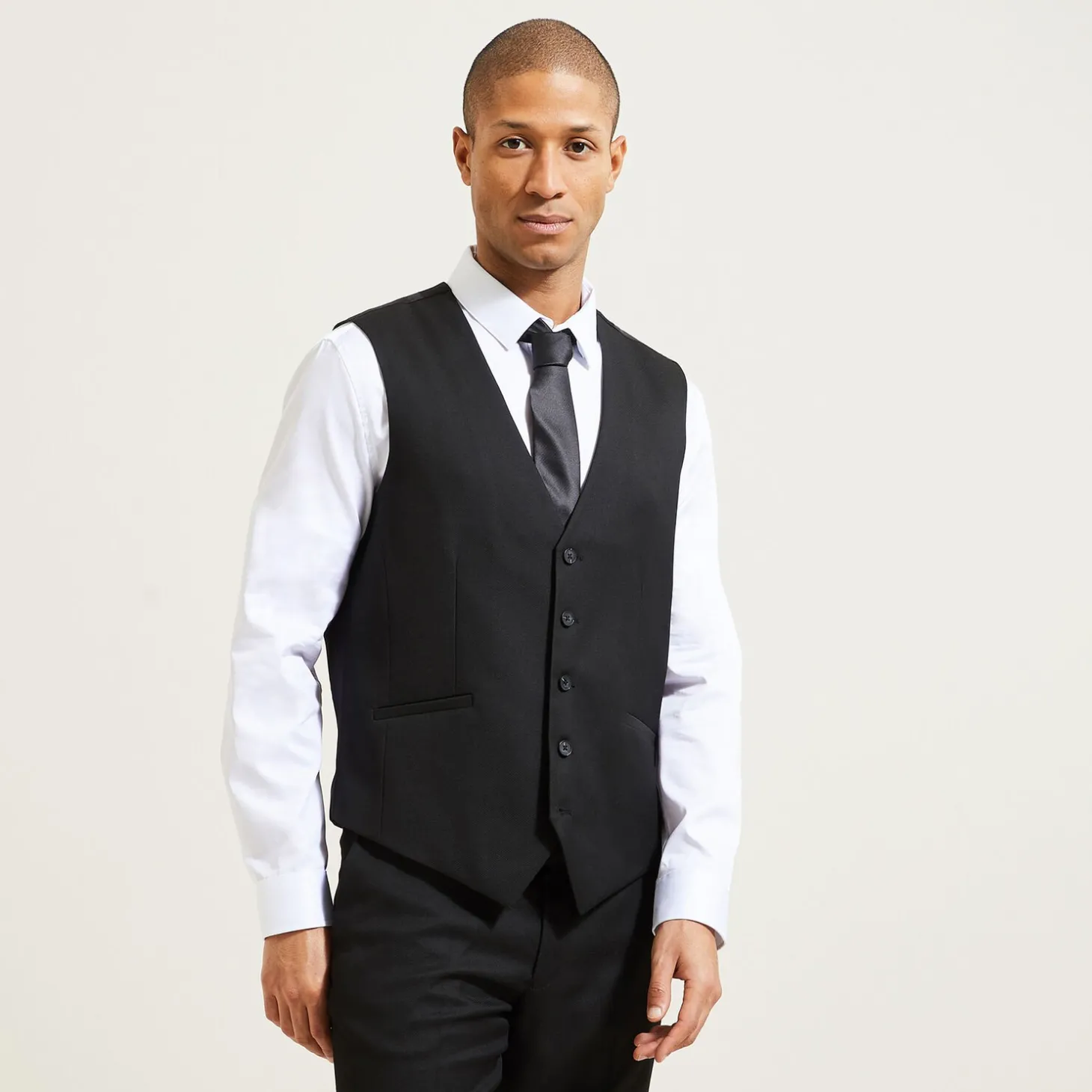 Shop Slim effen kostuumgilet Kostuumgilet