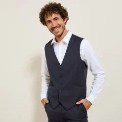 Clearance Slim effen kostuumgilet Kostuumgilet