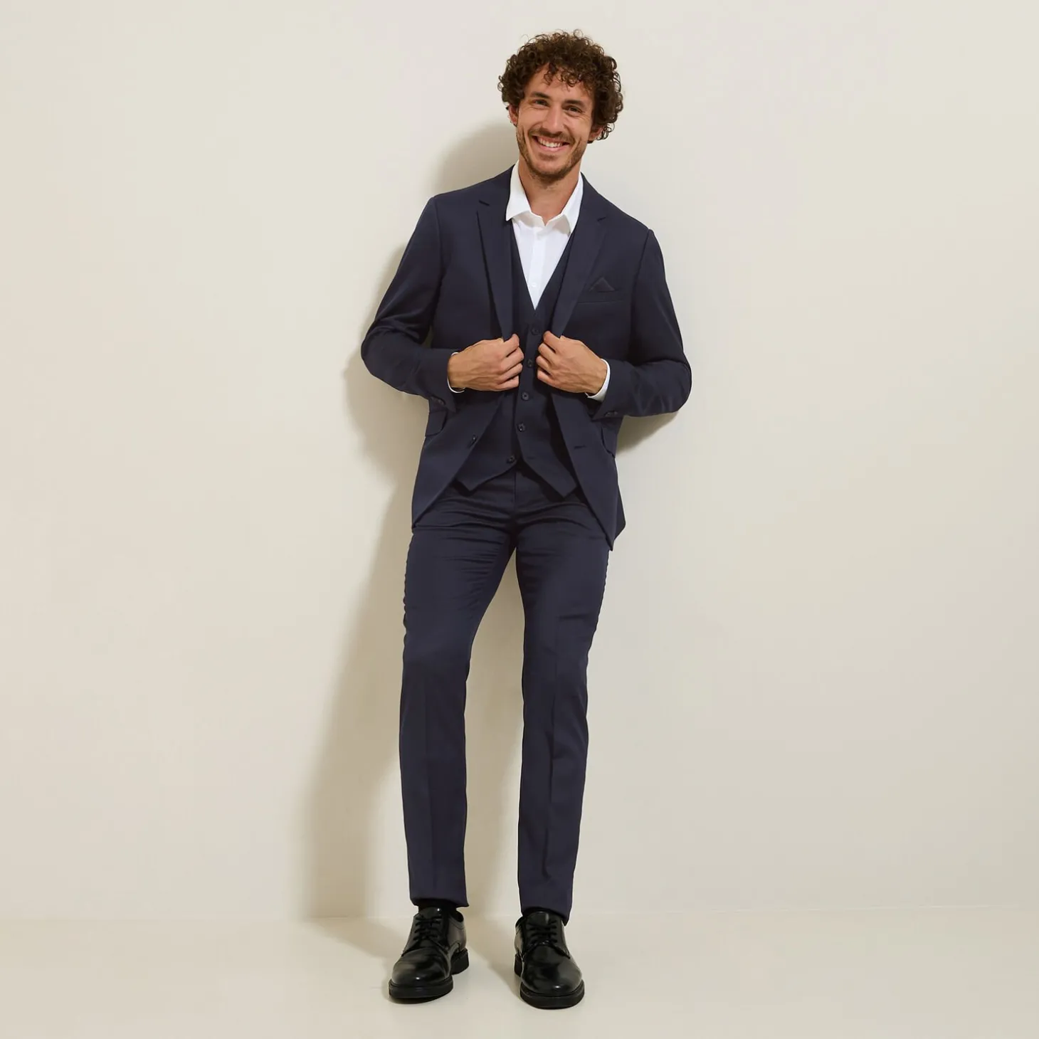 Clearance Slim effen kostuumgilet Kostuumgilet