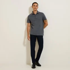 Cheap Slim effen polo met korte mouwen en Italiaanse kra Polo
