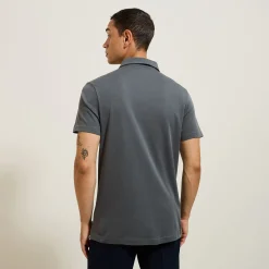 Cheap Slim effen polo met korte mouwen en Italiaanse kra Polo