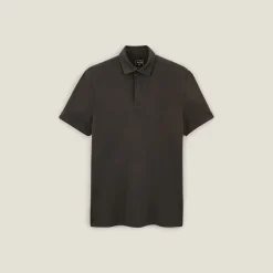 New Slim effen polo met korte mouwen en Italiaanse kra Polo