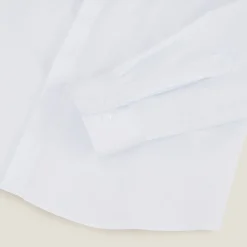 Hot Slim effen satijnen hemd in biokatoen Formele Overhemden|Overhemd