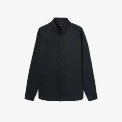 Best Slim effen satijnen hemd in biokatoen Formele Overhemden|Overhemd