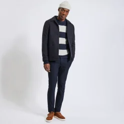 Flash Sale Slim fantasie chino broek, geruwde binnenkant Broek Chino|Broek