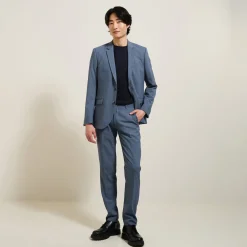 Outlet Slim fit kostuumbroek Kostuumbroek|Broek