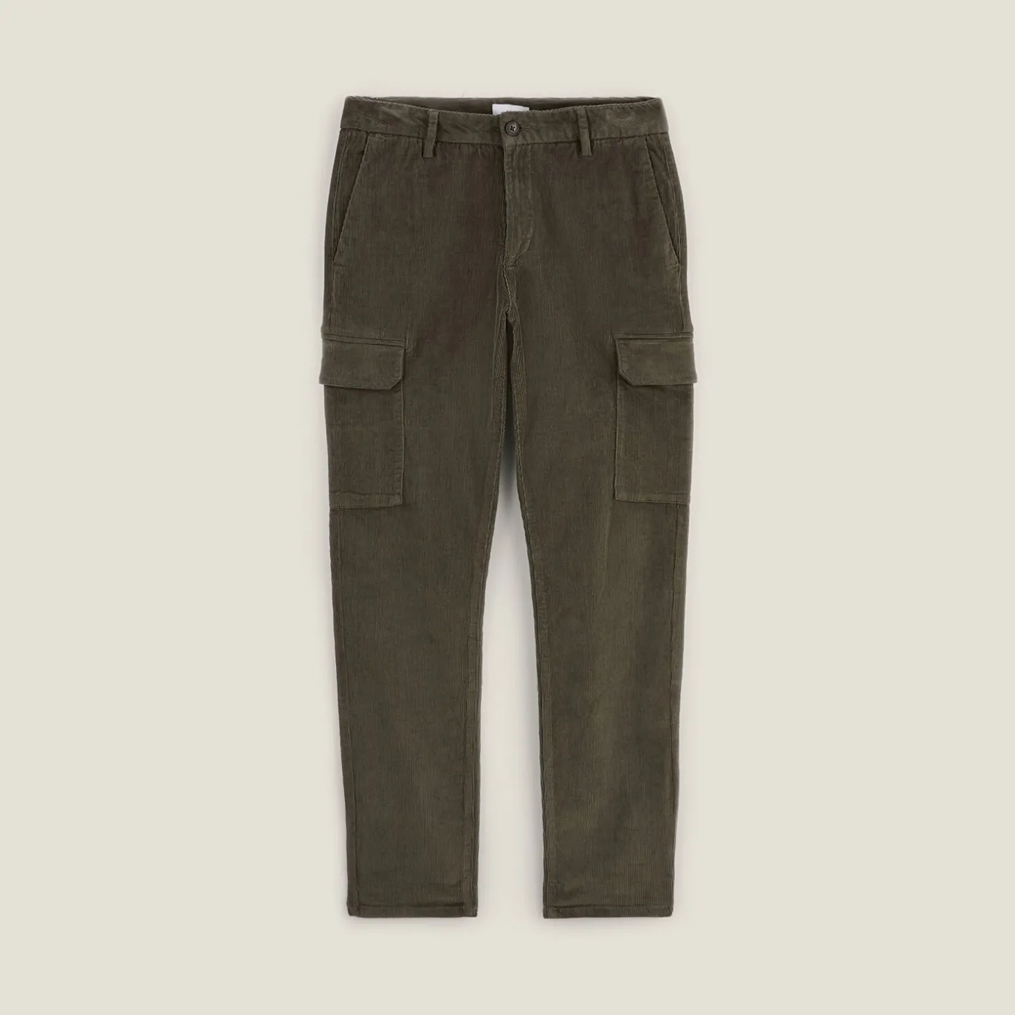 Store Slim fluwelen cargobroek Cargo Broek|Broek Chino