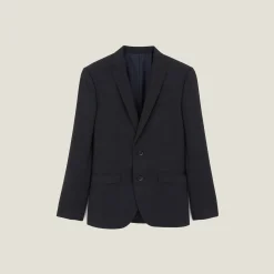 Outlet Slim geruit bi-stretch kostuumvest Kostuumvest & Blazer|Kostuumvest