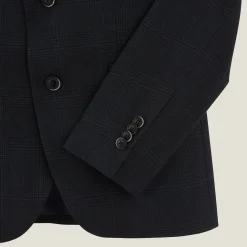 Outlet Slim geruit bi-stretch kostuumvest Kostuumvest & Blazer|Kostuumvest