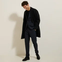 Store Slim geruite bi-stretch kostuumbroek Kostuumbroek|Broek