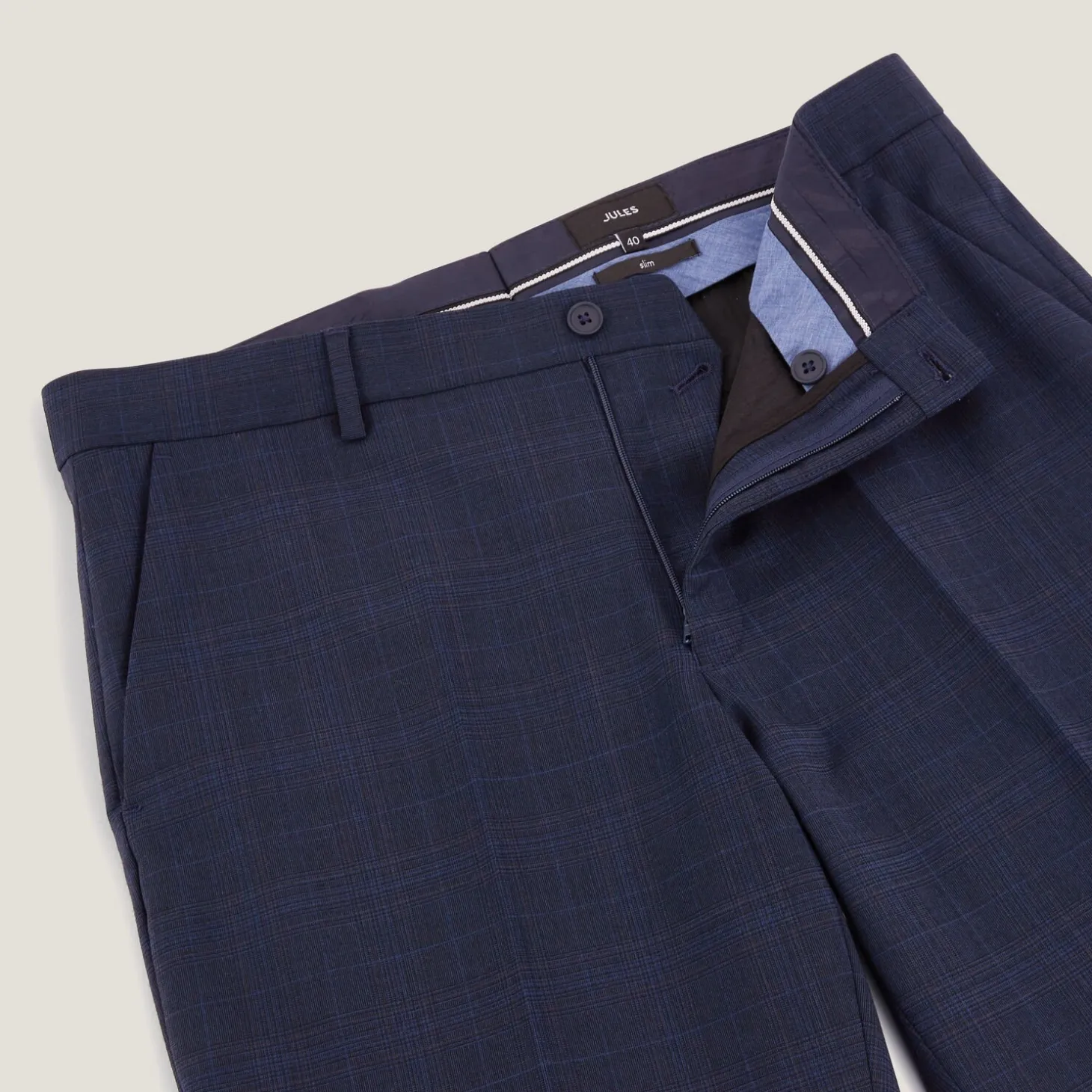 Store Slim geruite kostuumbroek Kostuumbroek|Broek