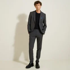 Outlet Slim gestreept kostuumvest Kostuumvest & Blazer|Kostuumvest