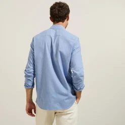 Store Slim hemd in flanelkatoen Formele Overhemden|Overhemd