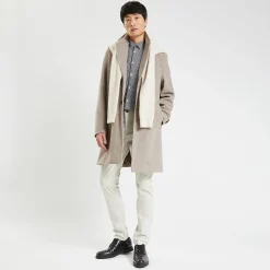 Store Slim hemd met geometrische print in biokatoen Formele Overhemden|Overhemd