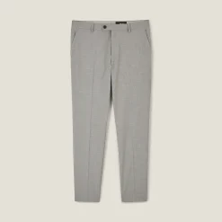 Sale Slim kostuumbroek met pied-de-puce-motief Kostuumbroek|Broek