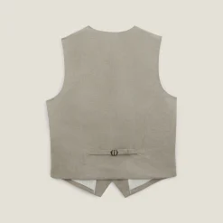 Online Slim kostuumgilet Linnen Kostuum|Kostuumgilet