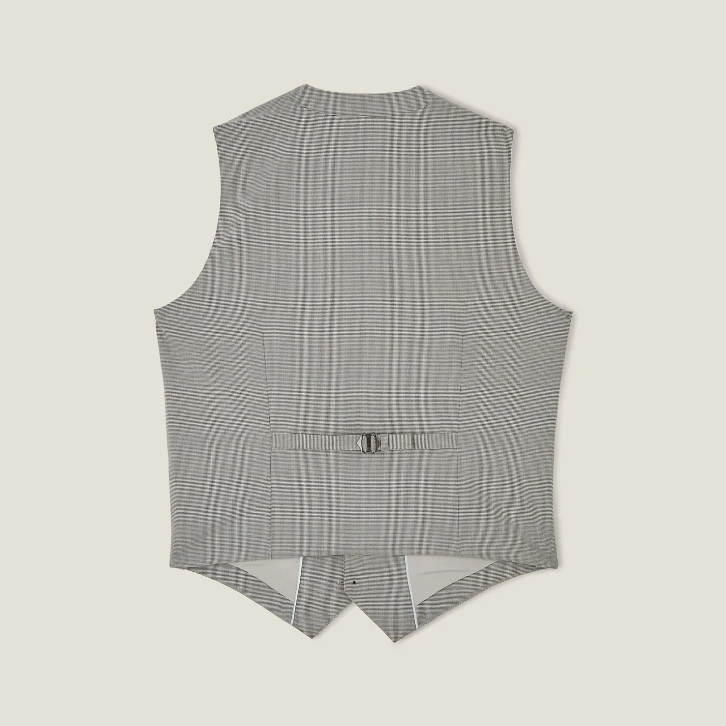 Discount Slim kostuumgilet met pied-de-puce-motief Kostuumgilet