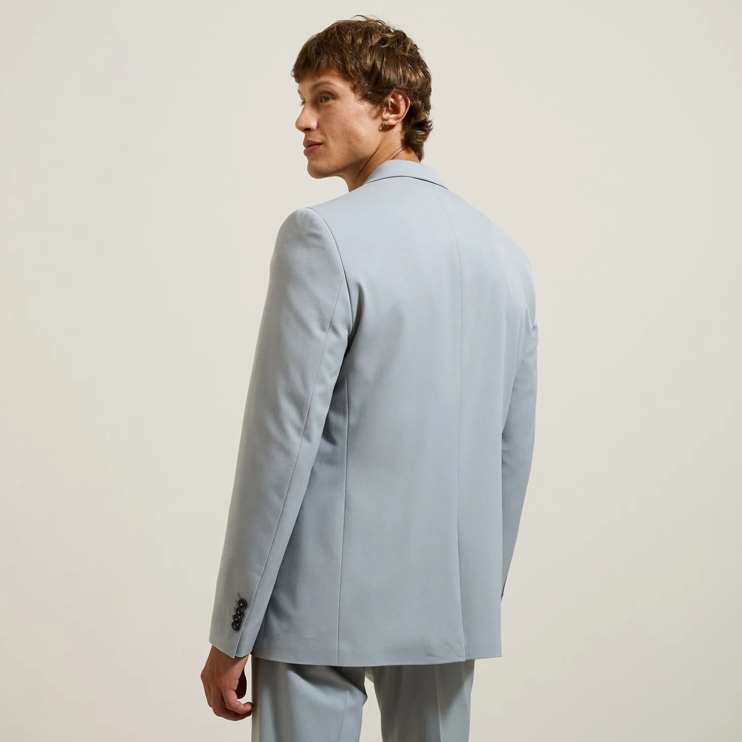 Outlet Slim kostuumvest in twill Kostuumvest & Blazer|Kostuumvest