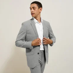 Sale Slim kostuumvest met pied-de-puce-motief Kostuumvest & Blazer|Kostuumvest