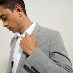 Sale Slim kostuumvest met pied-de-puce-motief Kostuumvest & Blazer|Kostuumvest