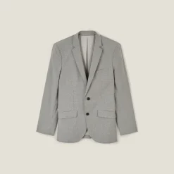 Sale Slim kostuumvest met pied-de-puce-motief Kostuumvest & Blazer|Kostuumvest