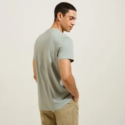 Best Slim T-shirt met Tunesische kraag T-shirt