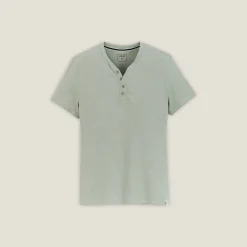 Best Slim T-shirt met Tunesische kraag T-shirt