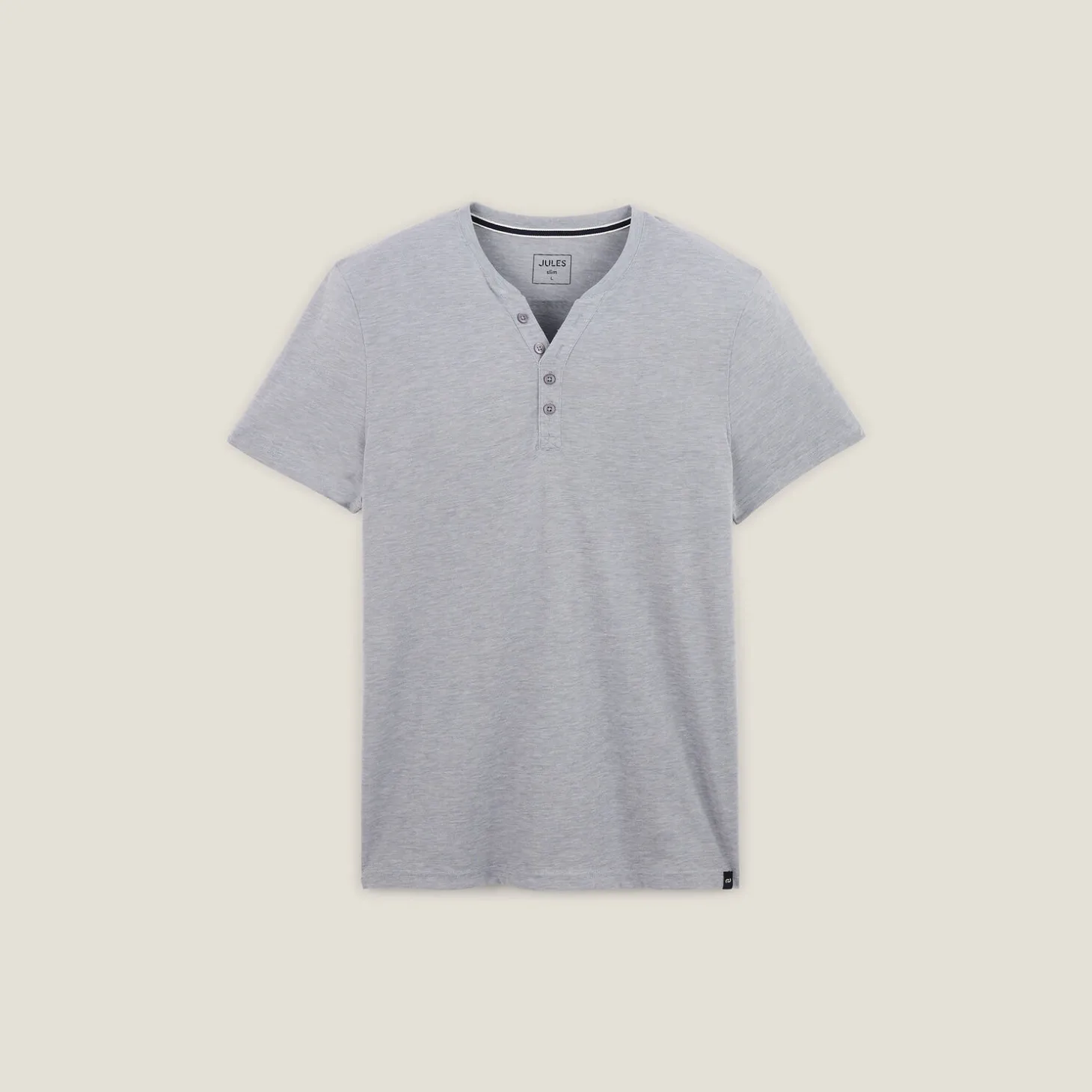 Cheap Slim T-shirt met Tunesische kraag T-shirt