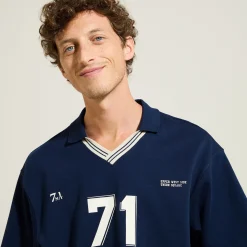 Clearance Sportief T-shirt met polokraag T-shirt