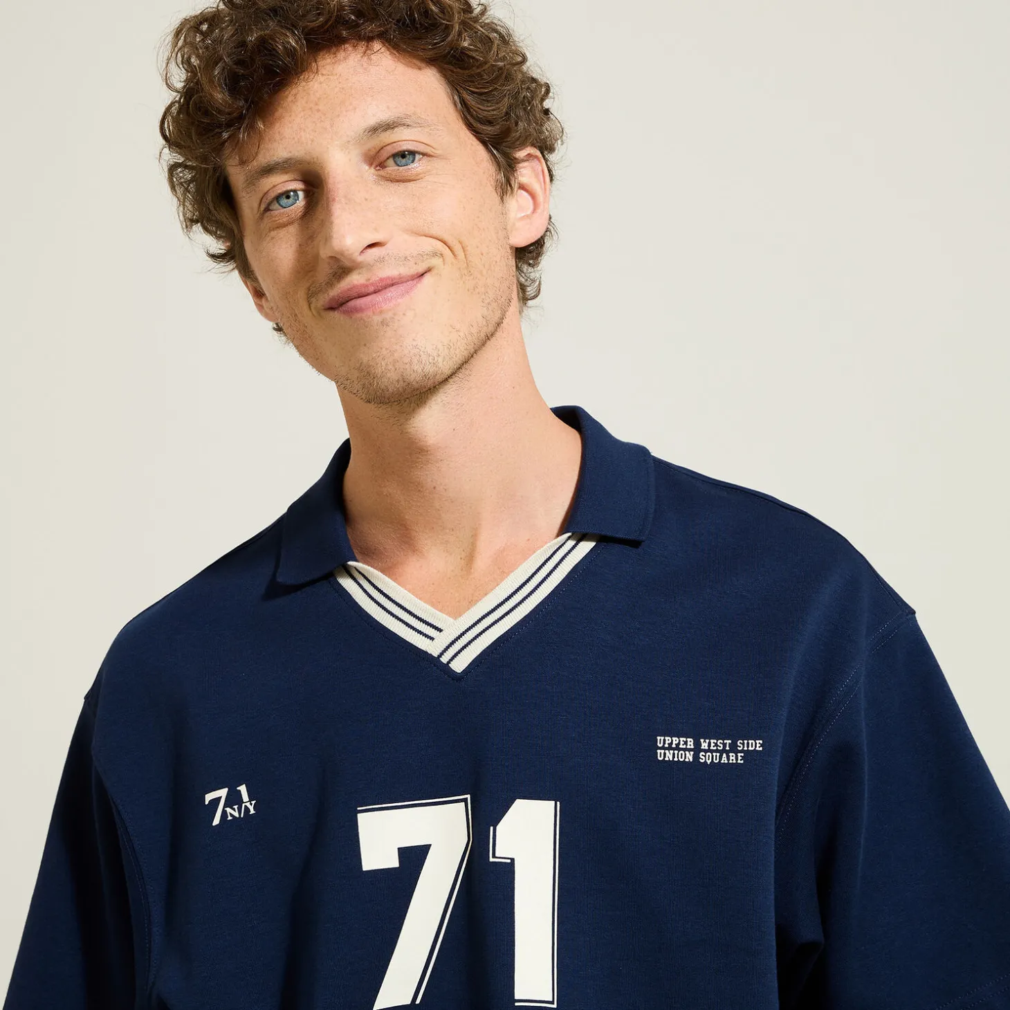 Clearance Sportief T-shirt met polokraag T-shirt