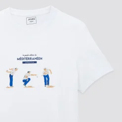 Fashion Strand T-shirt, knipoog naar de Middellandse Zee T-shirt