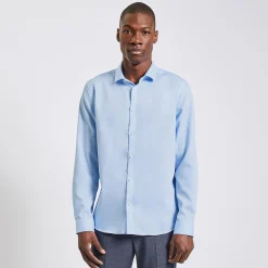 Cheap Strijkvrij regular effen hemd in katoen Makkelijk Te Strijken Hemd|Formele Overhemden