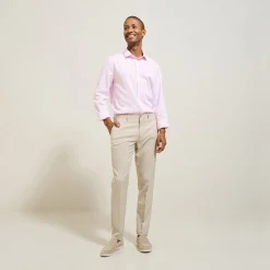 New Strijkvrij regular effen hemd in katoen Makkelijk Te Strijken Hemd|Formele Overhemden