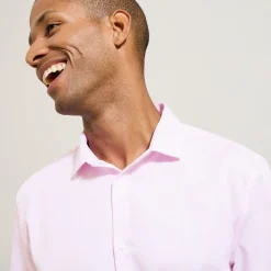 New Strijkvrij regular effen hemd in katoen Makkelijk Te Strijken Hemd|Formele Overhemden