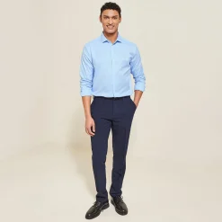 Best Strijkvrij regular effen hemd in katoen Makkelijk Te Strijken Hemd|Formele Overhemden