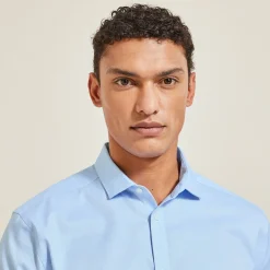 Best Strijkvrij regular effen hemd in katoen Makkelijk Te Strijken Hemd|Formele Overhemden