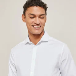 Discount Strijkvrij regular effen hemd in katoen Makkelijk Te Strijken Hemd|Formele Overhemden