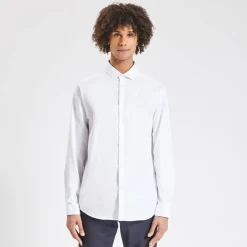 Discount Strijkvrij regular effen hemd in katoen Makkelijk Te Strijken Hemd|Formele Overhemden