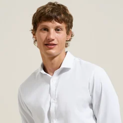 Online Strijkvrij regular hemd in jacquardkatoen Makkelijk Te Strijken Hemd|Formele Overhemden