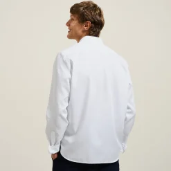 Online Strijkvrij regular hemd in jacquardkatoen Makkelijk Te Strijken Hemd|Formele Overhemden