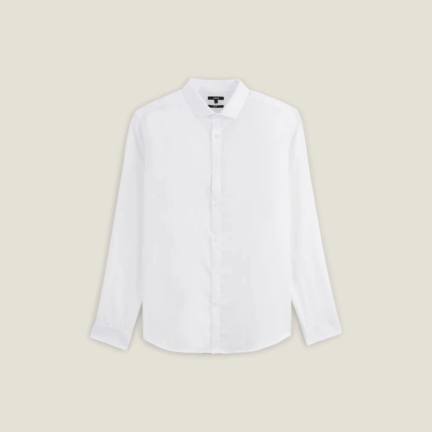 Online Strijkvrij regular hemd in jacquardkatoen Makkelijk Te Strijken Hemd|Formele Overhemden