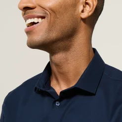 Online Strijkvrij slim effen hemd in katoen Formele Overhemden|Makkelijk Te Strijken Hemd