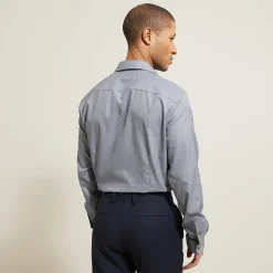 Best Strijkvrij slim effen hemd in katoen Makkelijk Te Strijken Hemd|Formele Overhemden