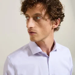 Store Strijkvrij slim effen hemd in katoen Makkelijk Te Strijken Hemd|Formele Overhemden