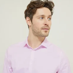 Store Strijkvrij slim effen hemd in katoen Makkelijk Te Strijken Hemd|Formele Overhemden